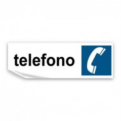 Telefono con scritta in Pvc adesivo flessibile da parete