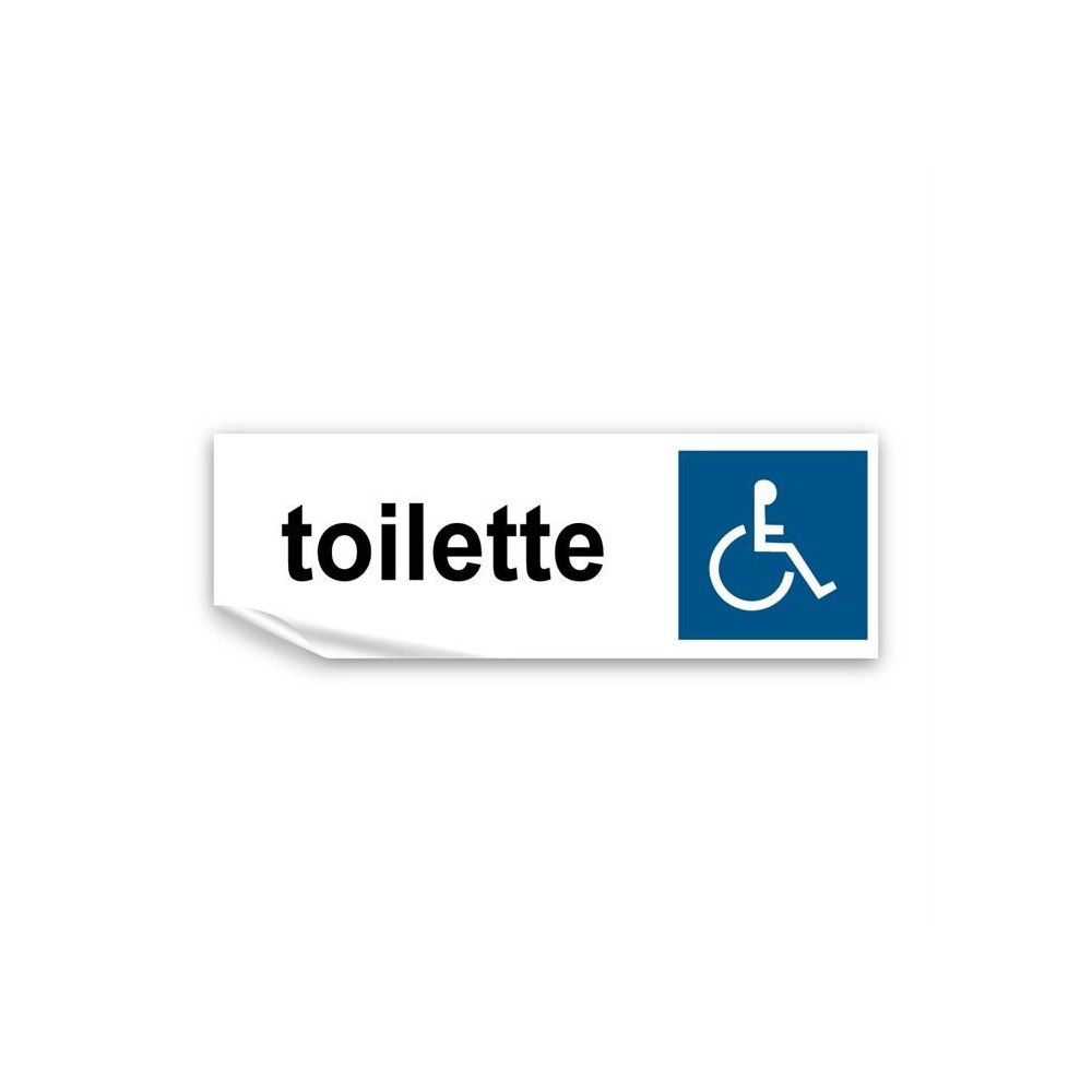 Toilette disabile in Pvc adesivo flessibile da parete