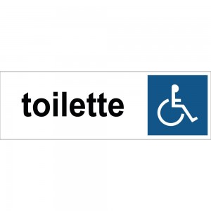 Toilette disabile in Pvc adesivo flessibile da parete