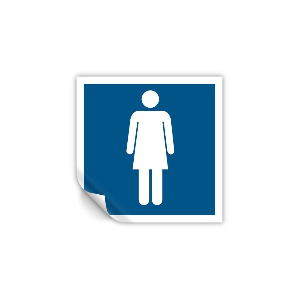 Toilette donne in Pvc adesivo flessibile da parete