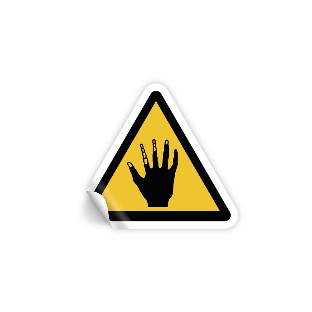 Attenzione alle mani acido in Pvc adesivo flessibile da parete