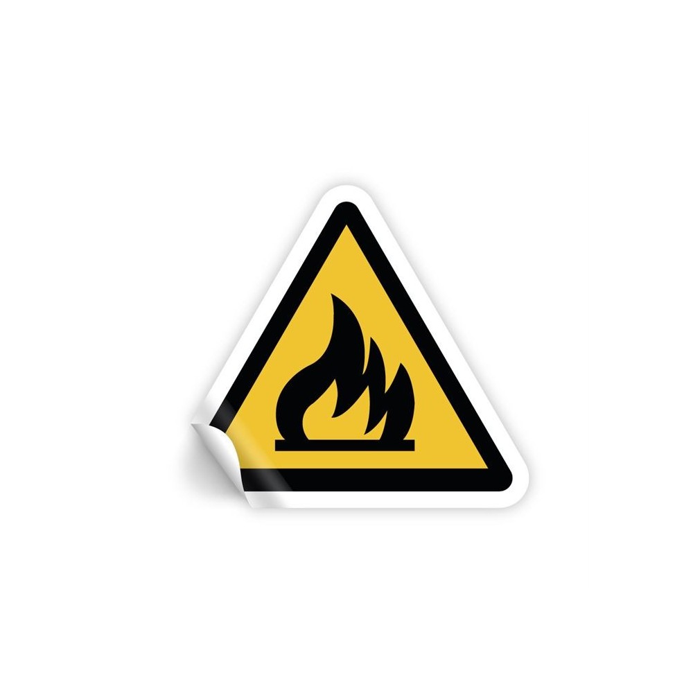 Attenzione gas infiammabili in Pvc adesivo flessibile da parete