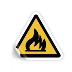 Attenzione gas infiammabili in Pvc adesivo flessibile da parete