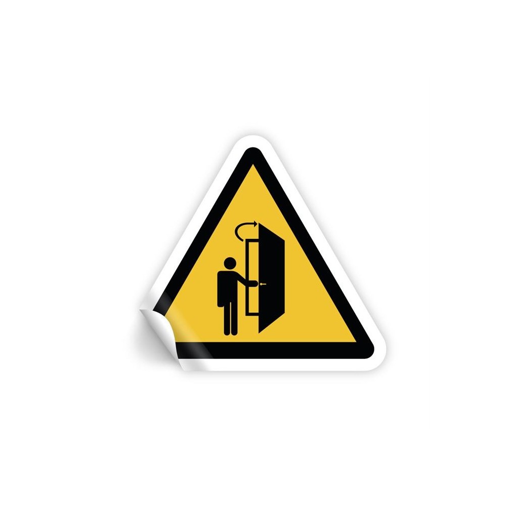 La porta si apre nella vostra direzione in Pvc adesivo flessibile da parete