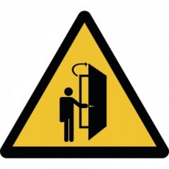 La porta si apre nella vostra direzione in Pvc adesivo flessibile da parete