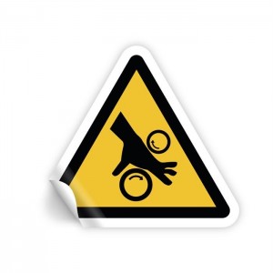 Rischio di schiacciamento rulli lisci in Pvc adesivo flessibile da parete