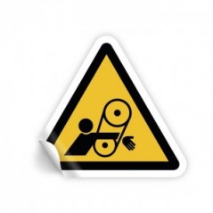 Rischio di trascinamento del braccio nella cinghia in Pvc adesivo flessibile da parete