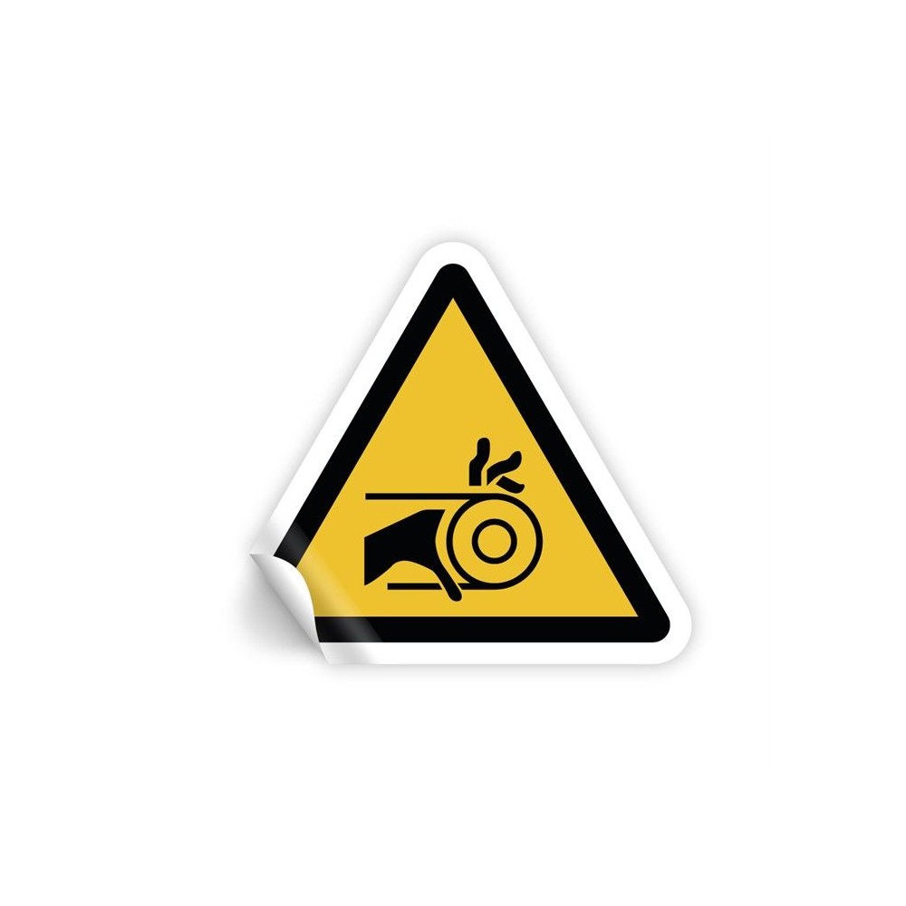 Rischio di trascinamento della mano nella cinghia in Pvc adesivo flessibile da parete