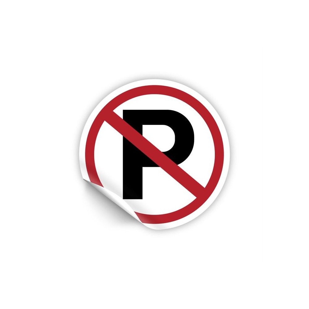 Parcheggio vietato in Pvc adesivo flessibile da parete