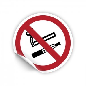 Vietato fumare svapare in Pvc adesivo flessibile da parete