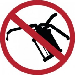 Vietato lubrificare in Pvc adesivo flessibile da parete