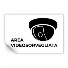Area videosorvegliata v2 in Pvc adesivo flessibile da parete
