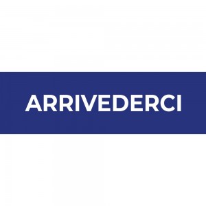 Arrivederci lungo v1 in Pvc adesivo flessibile da parete