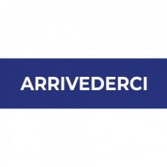Arrivederci lungo v1 in Pvc adesivo flessibile da parete