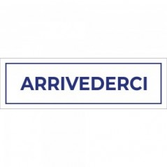 Arrivederci lungo v4 in Pvc adesivo flessibile da parete