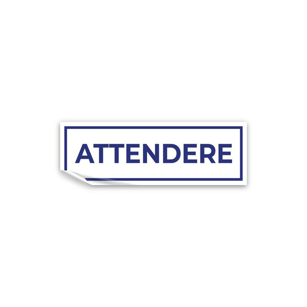 Attendere lungo v4 in Pvc adesivo flessibile da parete