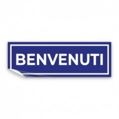Benvenuti lungo v3 in Pvc adesivo flessibile da parete