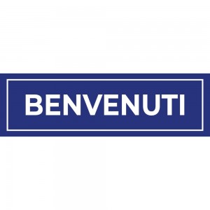 Benvenuti lungo v3 in Pvc adesivo flessibile da parete