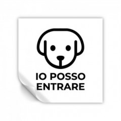 Cani ammessi in Pvc adesivo flessibile da parete