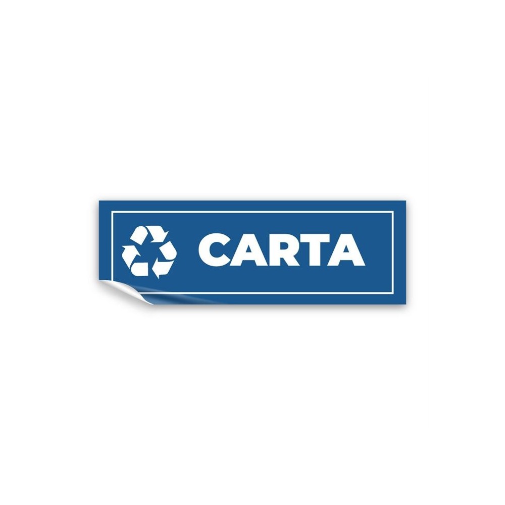 Differenziata carta lungo v1 in Pvc adesivo flessibile da parete