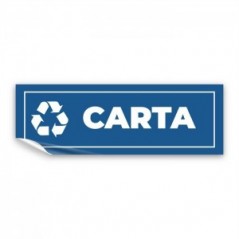 Differenziata carta lungo v1 in Pvc adesivo flessibile da parete