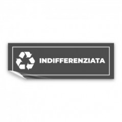Differenziata indifferenziata lungo v1 in Pvc adesivo flessibile da parete
