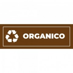 Differenziata organico lungo v1 in Pvc adesivo flessibile da parete