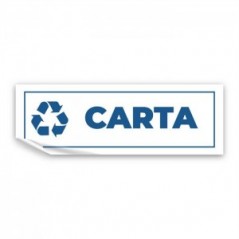 Differenziata carta lungo v2 in Pvc adesivo flessibile da parete