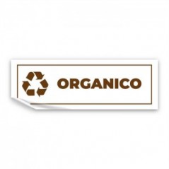 Differenziata organico lungo v2 in Pvc adesivo flessibile da parete