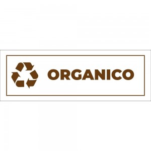 Differenziata organico lungo v2 in Pvc adesivo flessibile da parete