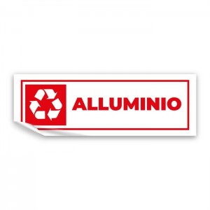 Differenziata alluminio lungo v3 in Pvc adesivo flessibile da parete