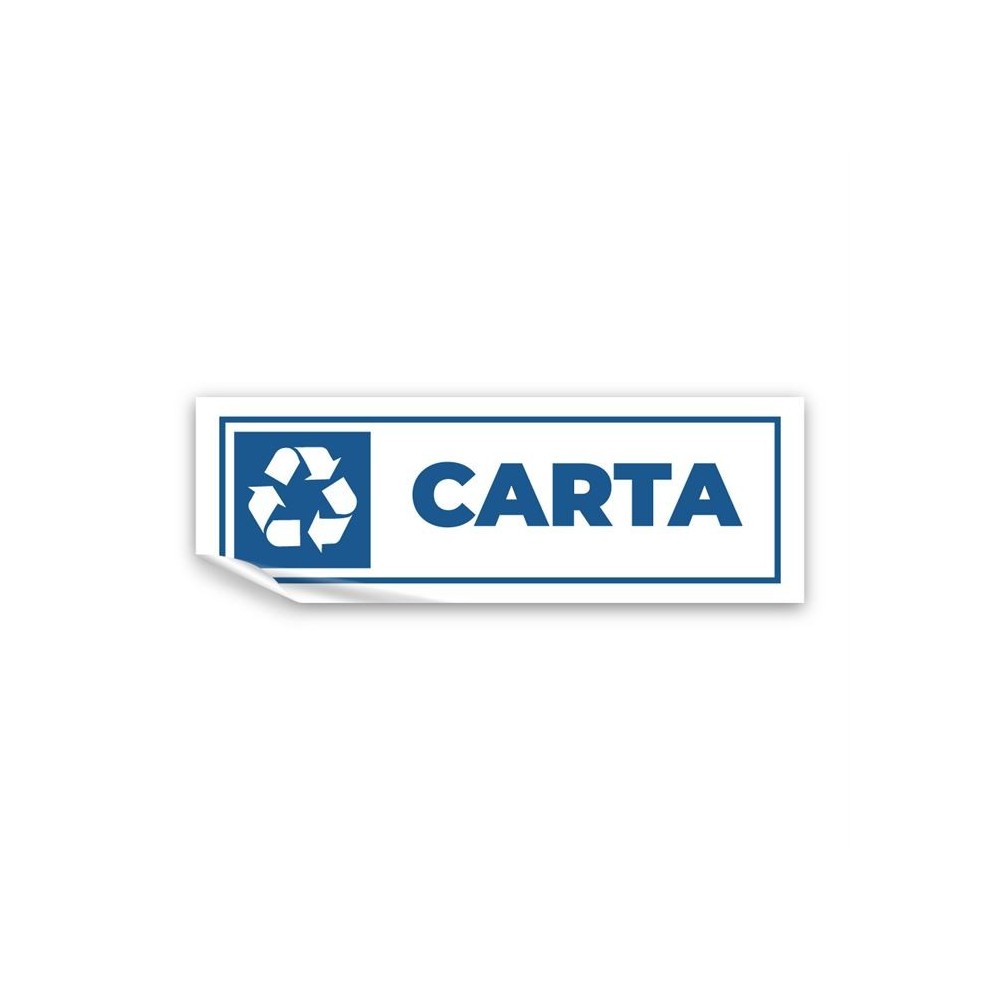 Differenziata carta lungo v3 in Pvc adesivo flessibile da parete