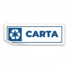 Differenziata carta lungo v3 in Pvc adesivo flessibile da parete