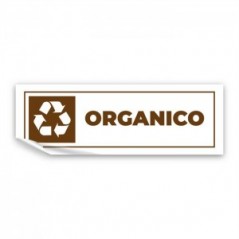 Differenziata organico lungo v3 in Pvc adesivo flessibile da parete