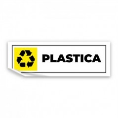 Differenziata plastica lungo v3 in Pvc adesivo flessibile da parete