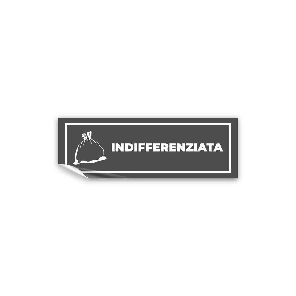 Differenziata indifferenziata lungo v4 in Pvc adesivo flessibile da parete