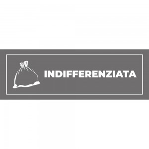 Differenziata indifferenziata lungo v4 in Pvc adesivo flessibile da parete