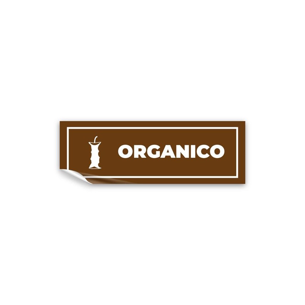 Differenziata organico lungo v4 in Pvc adesivo flessibile da parete