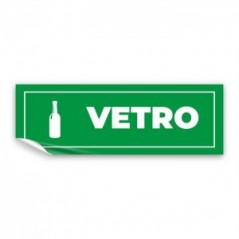 Differenziata vetro lungo v4 in Pvc adesivo flessibile da parete