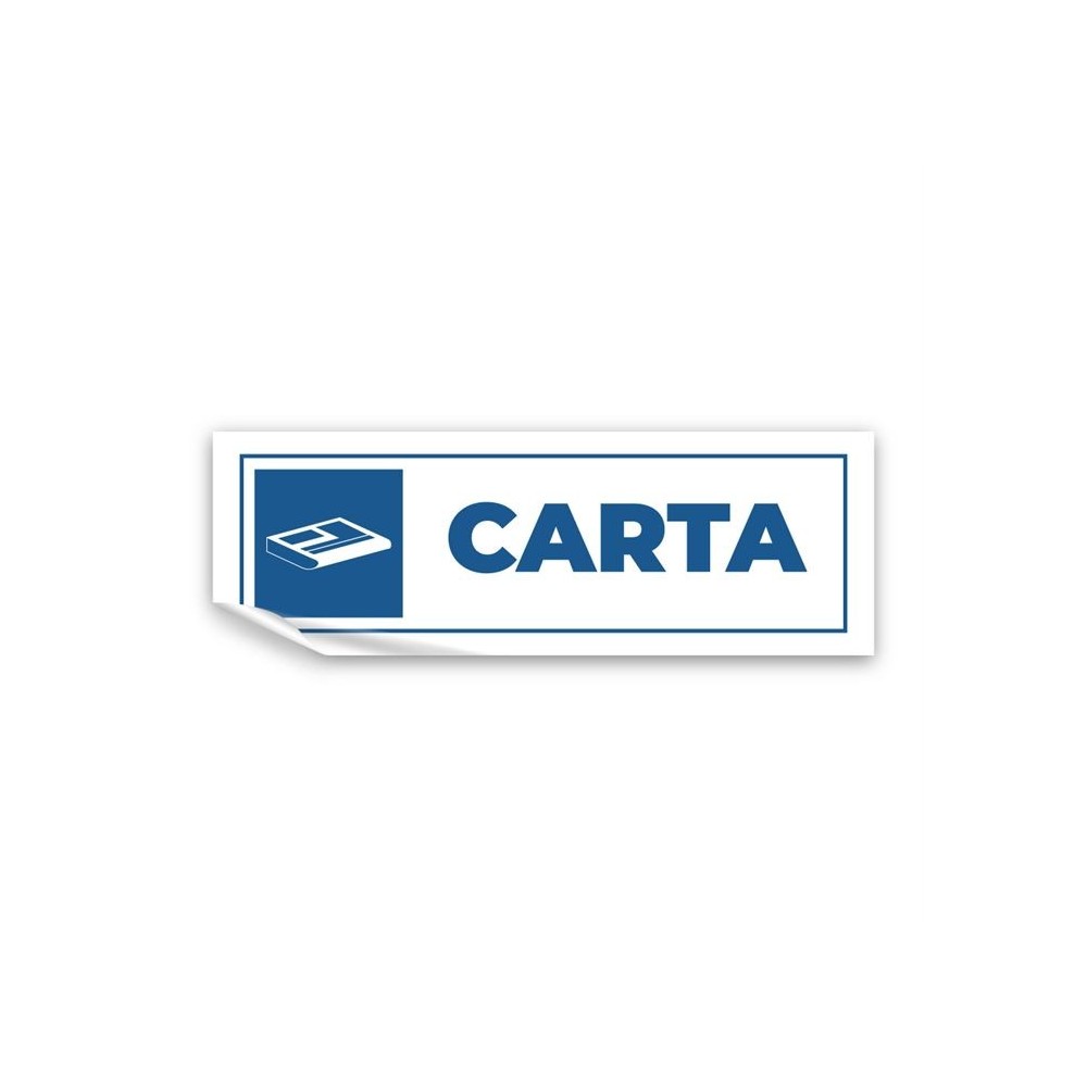 Differenziata carta lungo v5 in Pvc adesivo flessibile da parete