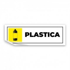Differenziata plastica lungo v5 in Pvc adesivo flessibile da parete