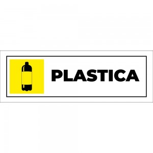 Differenziata plastica lungo v5 in Pvc adesivo flessibile da parete