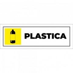 Differenziata plastica lungo v5 in Pvc adesivo flessibile da parete