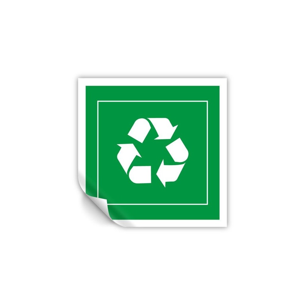 Differenziata vetro quadrato v1 in Pvc adesivo flessibile da parete