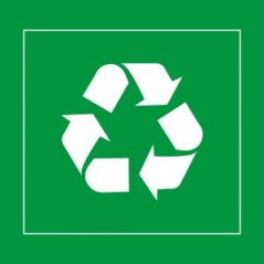 Differenziata vetro quadrato v1 in Pvc adesivo flessibile da parete