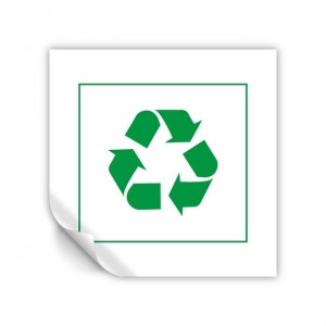 Differenziata vetro quadrato v2 in Pvc adesivo flessibile da parete