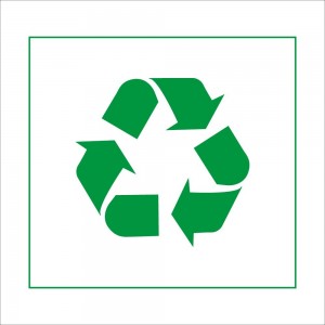 Differenziata vetro quadrato v2 in Pvc adesivo flessibile da parete