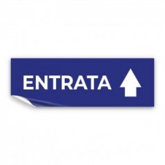 Entrata freccia alto v1 in Pvc adesivo flessibile da parete