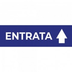 Entrata freccia alto v1 in Pvc adesivo flessibile da parete
