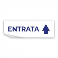 Entrata freccia alto v3 in Pvc adesivo flessibile da parete